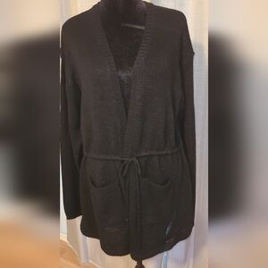 Women's Black Cardigan Sweater